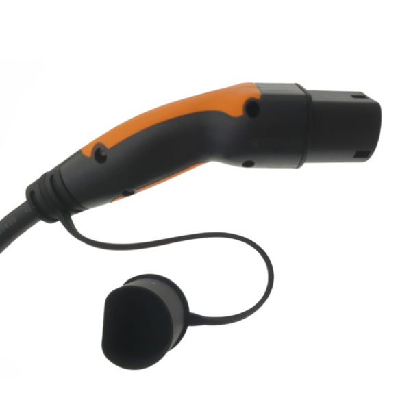 EV POWER TYPE 2 TO TYPE 2 LEAD, 22KW/32 AMP, 1P/3P (BLACK/ORANGE GS) - Image 6